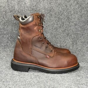 Red Wing DynaForce 8" Work Boots Men's 9.5 Brown Leather Waterproof Safety Toe